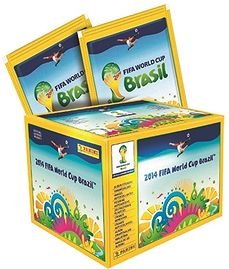 2014 Panini FIFA World Cup Soccer Sticker Box (50 Packs, 7 stickers per pack)