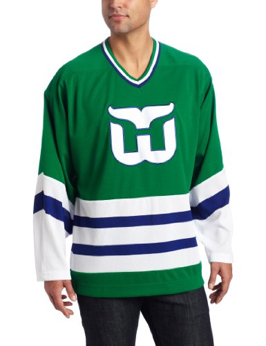 NHL Men's Hartford Whalers Team Classic Jersey (Green, Medium)