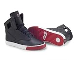 Radi Men's 'Noble Vlc'- Black Red White High Top Fashion Sneaker