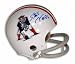 Autographed Stanley Morgan New England Patriots Throwback Mini Helmet