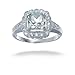 Vir Jewels Sterling Silver Green Amethyst Ring (0.90 CT)