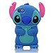 iPhone 6 Plus Case,iPhone 6 Plus Stitch Gel Case,Tribe-Tiger 3D Cartoon Stitch&Lilo pink Ears Silicon Gel Rubber Case Cover Skin for Apple iPhone 6 Plus 5.5 inch(A Blue Stitch)