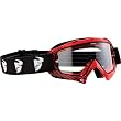 Thor MX Enemy Livewire Adult Dirtbike Motorcycle Goggles w/ Free B&F Heart Sticker Bundle - Black