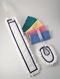 Casabella 85109 Mini Microfiber Duster and Long Microfiber Duster with Microfiber Cloth, Pack of 4