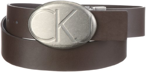 Calvin Klein Jeans Unisex - Erwachsene G&uuml;rtel, kariert C720BZ AAC00, Gr. 100, Braun (188) Preisvergleich