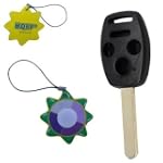 HQRP 4 Buttons Key Fob for Honda Acco...