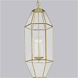 Progress Lighting Polished Brass Clear Flat Four-Light Pendant