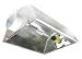 Hydroponic Little Sun Air Cool 6 Panel German Aluminum Hood Reflector w/ 6'' Ducts and Fully Covered Glass Panel