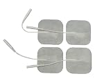 40 Premium Cloth Electrode Pads, Reuseble with Gel for TENS, EMS Unit