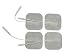 40 Premium Cloth Electrode Pads, Reuseble with Gel for TENS, EMS Unit