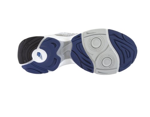 Spira Men's Odyssey Cushioned Running Shoe,White/Silver/Navy,7.5 M US