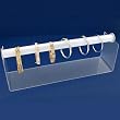 Frosted White Acrylic Bangle Bracelet Display Stand 15"