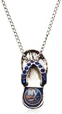 NHL New York Islanders Crystal Flip Flop Necklace