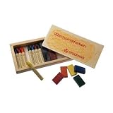 Stockmar Beeswax Crayons Mixed Set in Wooden Storage Case