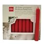 Box of 20 Red Chime Candles by Eika 4 Inch