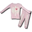Halloween Glow in the Dark Pink Skeleton Pajamas for Infant Girls