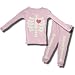 Halloween Glow in the Dark Pink Skeleton Pajamas for Infant Girls