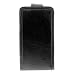 Black Elegant Durable Flip Leather Case for Apple 2nd Generation Iphone 3G Smartphone