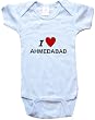 I LOVE AHMEDABAD - AHMEDABAD BABY - City Series - White, Blue or Pink Onesie / Baby T-shirt
