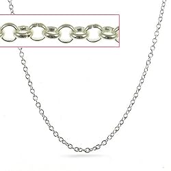 Beaucoup Designs Sterling over Pewter Belcher Chain Necklace - 24"