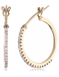 Sethi Couture "Simple Elegance" 0.5 Inch Pink Diamond Micro Hoop Earrings