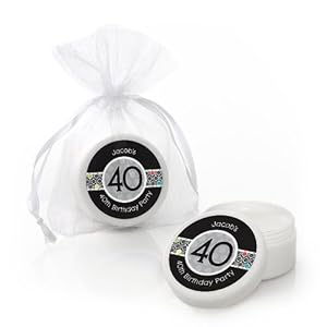 40th Birthday Party Games on Amazon Com  Adult 40th Birthday   Personalized Birthday Party Lip Balm