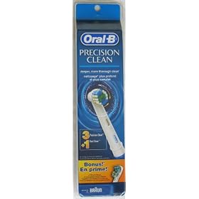 Oral-B Precision Clean Toothbrush heads ~ 3 Precision Clean heads +1 Dual Clean Brush head