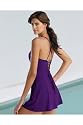 Newport News Shape fx All-over Control Laced-Back Swimdress