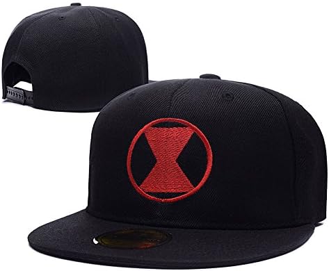 Black Widow Logo Adjustable Snapback Embroidery Hats Caps