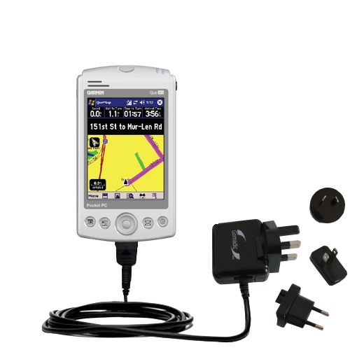 International Wall / AC Charger for the Garmin iQue M5 - Gomadic Brand w/ TipExchange Technology