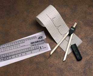American Diagnostic Corporation 394 EKG Ruler
