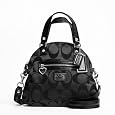 Coach Daisy Signature C Foldover Crossbody Bag Black