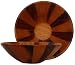 Wood Large Round Bowl 12.5"D x 4"H