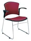 OFM 310-VAM-A-603-WINE MultiUse 4 Vinyl Seat and Back Stacker Chairs with Arms - Wine