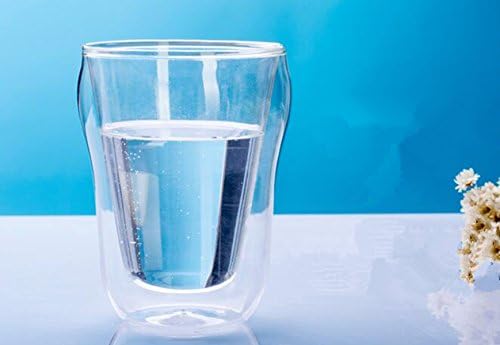 Chocohoney Double-Wall Insulated Glass 8.3-Ounce | Double Walled Glasses | Double Wall Coffee &amp; Tea Cups