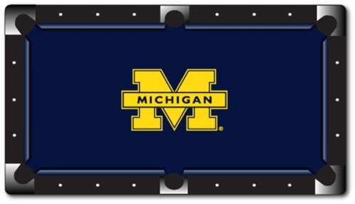 University of Michigan Wolverines Pool Table Felt 8'
