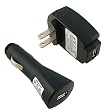 2 CHARGER (USB CAR+WALL) for mp3 mp4 Creative Zen 4GB
