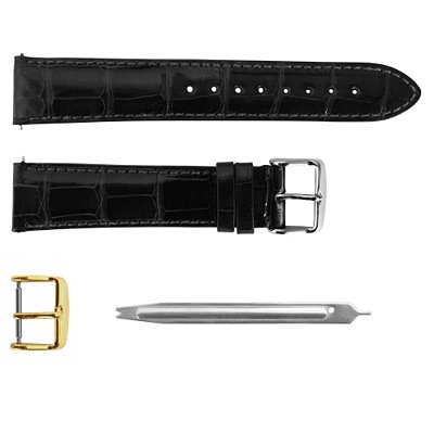 Invicta Shiny Genuine Full Skin Alligator Strap Set