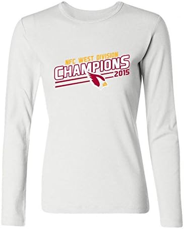 Women's Arizona Cardinals New Era 2015 NFC West Division Champions Long Sleeves T-Shirts