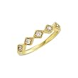 14K Yellow/White Gold 1/4 ct. Diamond Bridal Wedding Band