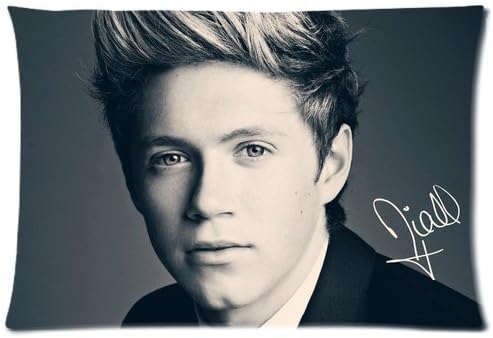 Home Pillow Art Charming Niall Horan One Direction Band Picture Custom Throw Pillowcase Rectangle Pillow Case Cover Standard Size 20X30 Inches (Two Sides)