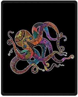Good Quantity Octopus On Black Blanket 40" x 50" Fleece Blanket (Small)