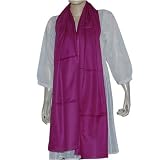 Rectangular Pashmina Cashmere Shawl Womens Winter Clothes India 80 x 32