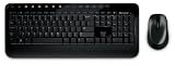 Microsoft - Wireless Desktop 2000 - Ensemble clavier Azerty /souris sans fil optique - Technologie Bluetrack - Noir