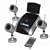 Swann F-SW233-WO3 2.4 GHz 3 Wireless Color Cameras w/ Night Vision & Auto Switching Receiver