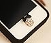 Big Mango Cute Black Bow Round Iphone Home Return Key Button Sticker / Cell Phone Charms for Apple Iphone 5 5s 5c Iphone 4 4s Ipod Touch Ipad 2 iPad 3 iPad 4 iPad Air Tablet Replace Replacement
