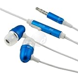Blue 3.5mm In-Ear Stereo Headset for Samsung Restore SPH-M570 / Intercept S ....