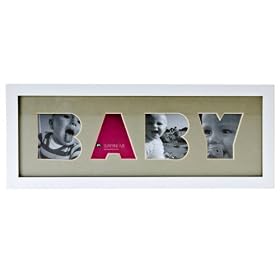 PT Photoframe Baby Letter Wood White