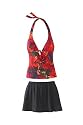 Spiegel Skirted Two-Piece Halter Swimsuit