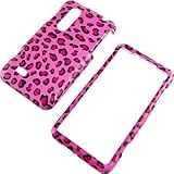 Hot Pink Leopard Print Protector Case for LG Thrill 4G P925 (Type V)